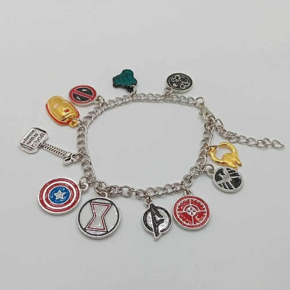 New Super Hero Charm Bracelet Fantastic Fans Collectible Jewelry Merchandise New